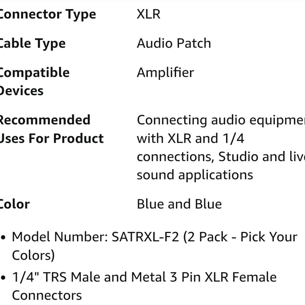 Black and Silver Audio Cable - Picture 6 of 9